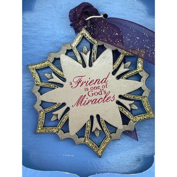 Gloria Duchin Christmas Ornament A Freind is one of God's Miracles Holiday Decor - Picture 11 of 11